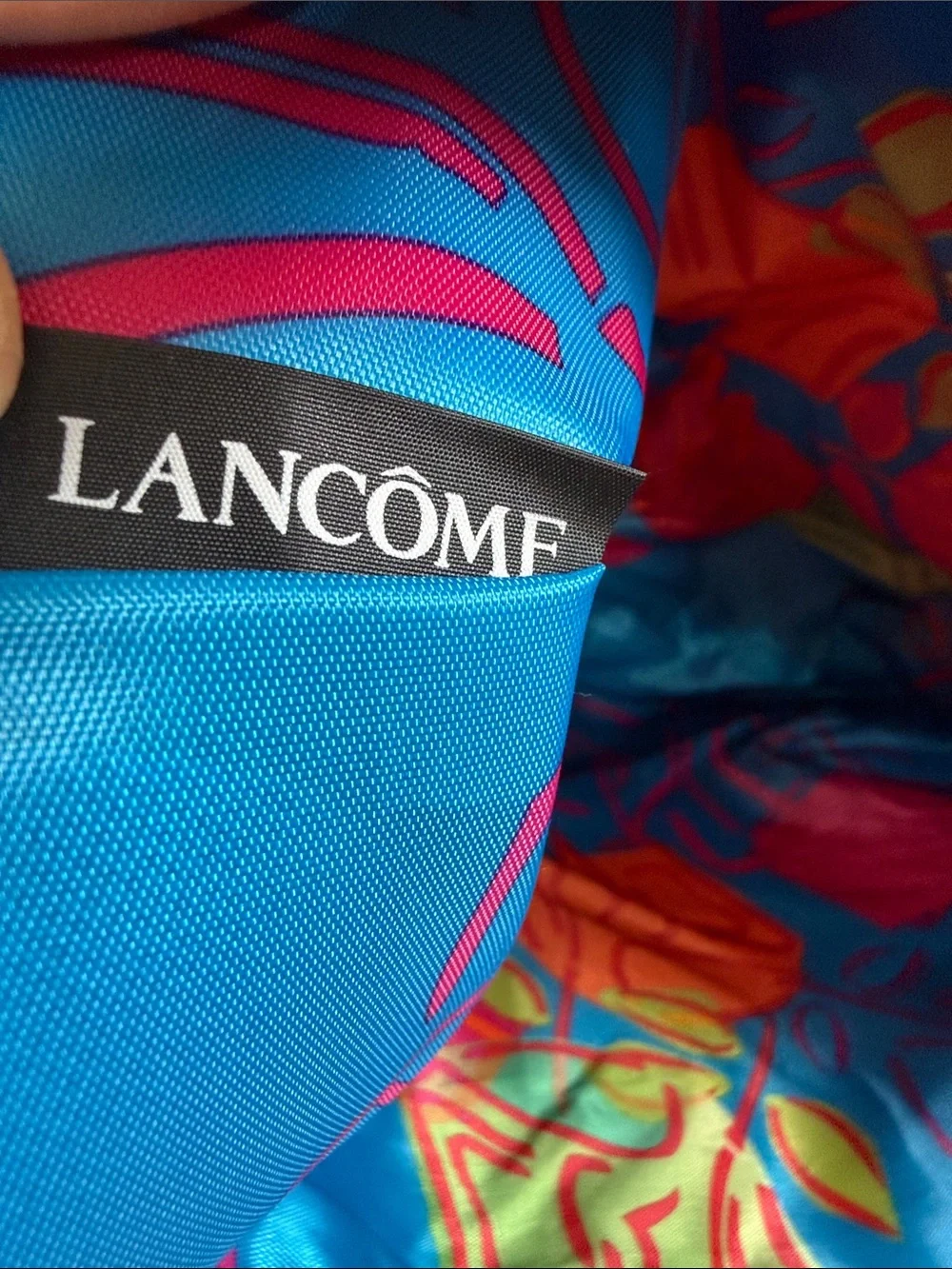 Brand New Lancome Pink Tote with Orange Trim (B1) - Picture 4 of 7